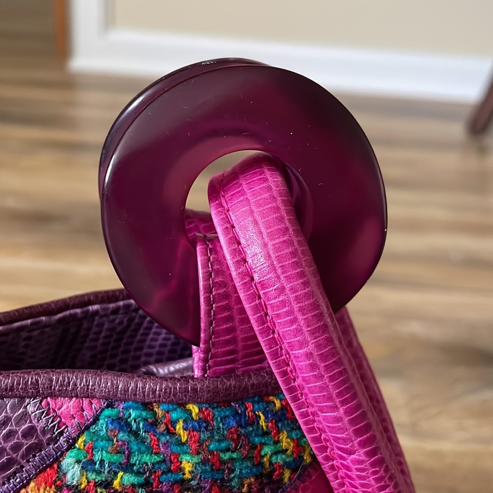 Sharif Vintage Patchwork Tweed Bucket Bag - Picture 4 of 16